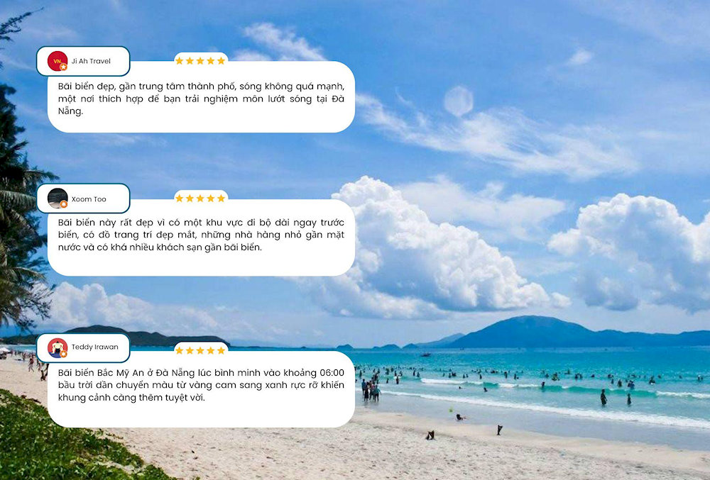 Đánh giá của du khách khi tới biển Bắc Mỹ An